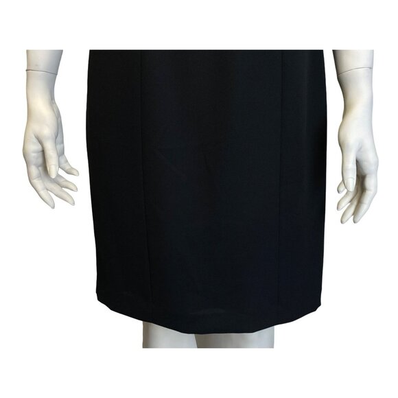 Vintage Womens Black Dress Donna Morgan Petites size 6 Wedding Cocktail Elegant - Picture 5 of 9